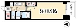 プレサンス丸の内リラティ 1Kの間取図画像