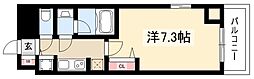 セイワパレス丸の内駅前プレミア 1Kの間取図画像