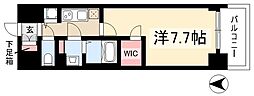 プレサンス新栄町ギャラント 1Kの間取図画像