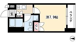 RESIDENCEKANAYAMASQUARE 1Kの間取図画像