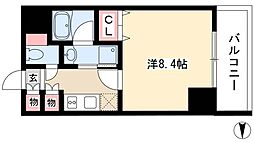グランルージュ栄2 1Kの間取図画像