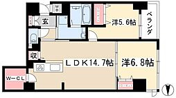 verite覚王山 2LDKの間取図画像