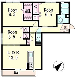JR湖西線 唐崎駅 徒歩10分 1階/-