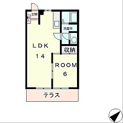 間取図画像 1LDK