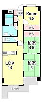 グランドメゾン浜大津  ｜ 滋賀県大津市長等２丁目（賃貸マンション3LDK・12階・67.31㎡） その2