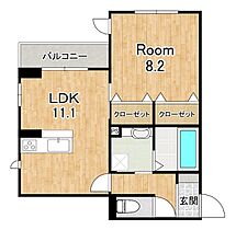 Farouche  ｜ 滋賀県大津市本堅田４丁目（賃貸アパート1LDK・2階・48.71㎡） その2