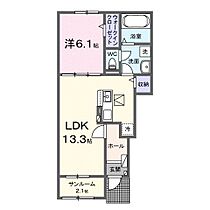 ウエストパーク  ｜ 滋賀県高島市今津町舟橋２丁目（賃貸アパート1LDK・1階・48.18㎡） その2