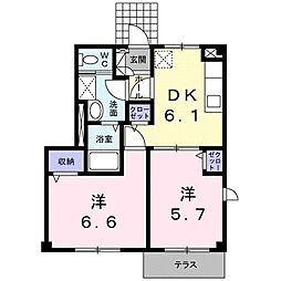 オリーヴハウスC 1階
