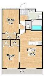 パークサイドシャトー：エイト 1階/-