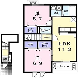 ラーゴ プラシード 2階/-
