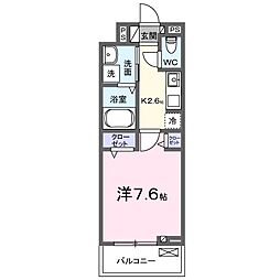 セリオ 1Kの間取図画像