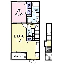 リクソーレ5A 1LDKの間取図画像
