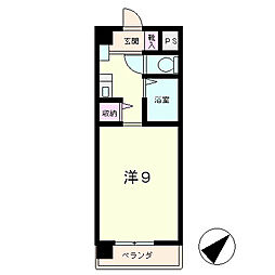 ルネス・アン 1Kの間取図画像