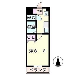 Antevorte 1Kの間取図画像
