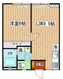サンボアンガビレッジ1 1LDKの間取図画像