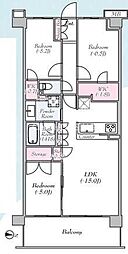 グレーシア湘南平塚海岸 3LDKの間取図画像