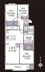 間取図画像 3LDK