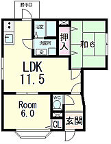 滋賀県近江八幡市土田町（賃貸アパート2LDK・1階・52.60㎡） その2