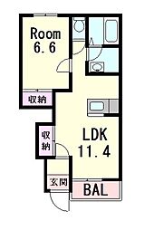 間取図画像 1LDK