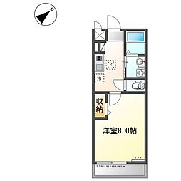 フェニックスII 1Kの間取図画像