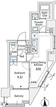 リビオレゾン三田  ｜ 東京都港区芝5丁目11-9（賃貸マンション1LDK・4階・35.07㎡） その2