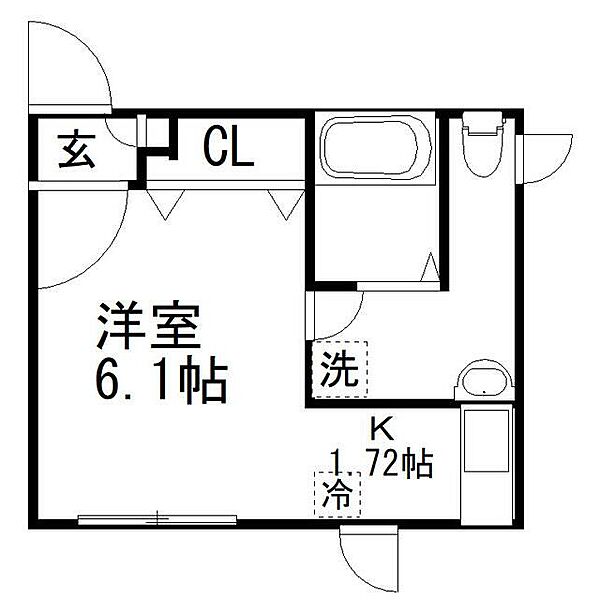 Ｗｉｒｒａ　Ｃａｎｎａ　ＹＯＫＯＨＡＭＡ 301｜神奈川県横浜市中区柏葉(賃貸マンション1K・3階・23.52㎡)の写真 その2