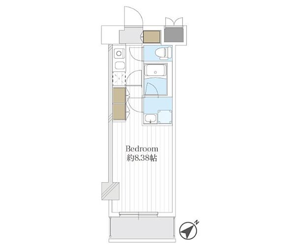 LEXE AZEST横濱関内 904｜神奈川県横浜市中区松影町1丁目(賃貸マンション1K・9階・24.93㎡)の写真 その2