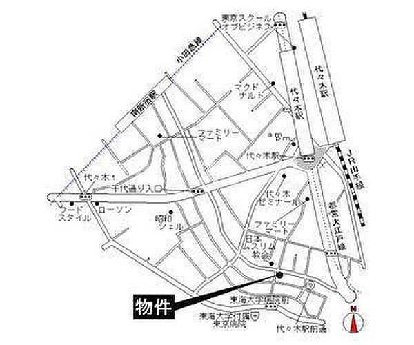 ＹＯＹＯＧＩ　ＰＡＲＫＳＩＤＥ　ＧＡＲＤＥＮＳ 401｜東京都渋谷区代々木1丁目(賃貸マンション1K・4階・22.54㎡)の写真 その15