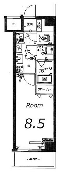 スカイコート板橋五番館 ｜東京都板橋区坂下1丁目(賃貸マンション1K・5階・28.06㎡)の写真 その2