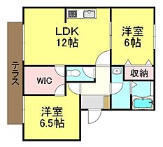 フォーゲルプラッツホンダＡ棟Ｂ棟Ｃ棟　B棟  ｜ 兵庫県伊丹市御願塚4丁目（賃貸アパート3DK・1階・59.62㎡） その2