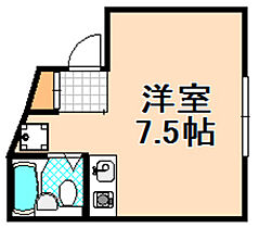 エンジェル坂下  ｜ 兵庫県伊丹市鴻池6丁目（賃貸マンション1R・1階・18.08㎡） その2