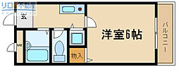 リエス伊丹駅前 3階1Kの間取り
