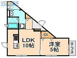 エテルノ阪急伊丹ＰＬＵＳ 1階1LDKの間取り