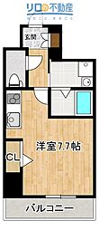 ONLYONEキセラ ワンルームの間取図画像