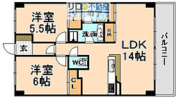 ひよどり 2LDKの間取図画像