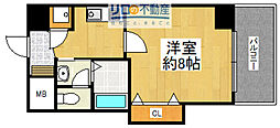ビガーポリス133宝塚 1Kの間取図画像