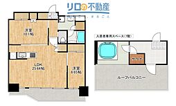 プレジオ宝塚ASIAN 2LDKの間取図画像