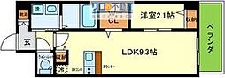 伊丹市千僧3丁目マンション 1LDKの間取図画像