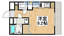 アルヴェール中山 ワンルームの間取図画像