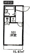 埼玉県川越市広栄町6-28（賃貸アパート1R・2階・15.96㎡） その3