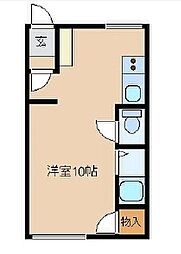 黄金ハイツ ワンルームの間取図画像