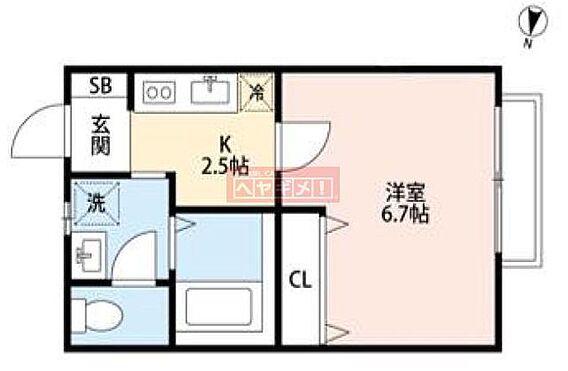 シャンブル_間取り_0