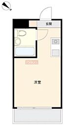 ウイハイツ 3階ワンルームの間取り