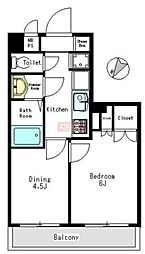 パウゼ松濤 5階2Kの間取り