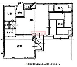 ニューアイランド東北沢 4階2DKの間取り