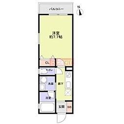 ＧｒａｎＤｕｏ　Ｓｈｉｍｏｋｉｔａｚａｗａ　ＶＩＩ 1階1Kの間取り