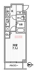 T’s Cuore 梅ヶ丘 102 1階1Kの間取り