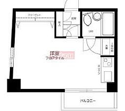 ロイヤルアーバン駒場東大前 1階ワンルームの間取り