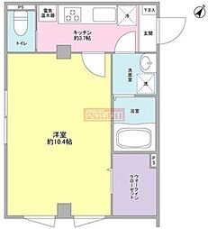 セレーノ武田 5階1Kの間取り