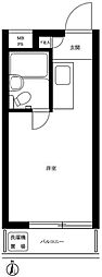 クリスタル笹塚パート1 2階ワンルームの間取り